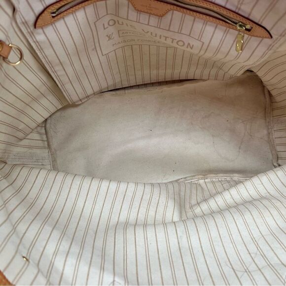 AUTHENTIC  Louis Vuitton Neverfull GM Damier Azur, No Pouch - Picture 12 of 14